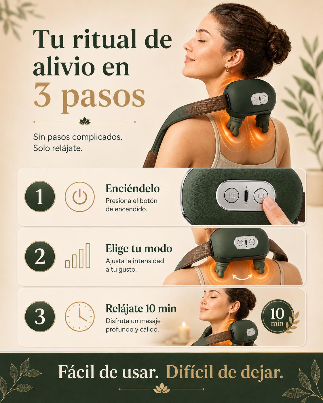 Masajeador Automático con Sensación de Manos Humanas | Neovora™